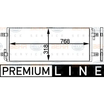 BEHR HELLA SERVICE 8MK 376 779-321 - Radiateur basse température, intercooler
