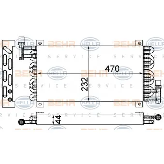 BEHR HELLA SERVICE 8MK 376 993-001 - Refroidisseur de carburant