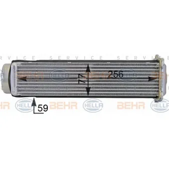BEHR HELLA SERVICE 8ML 376 701-291 - Intercooler, échangeur