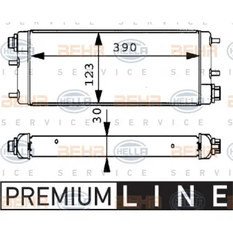 BEHR HELLA SERVICE 8MO 376 725-761 - Radiateur d'huile de boîte automatique