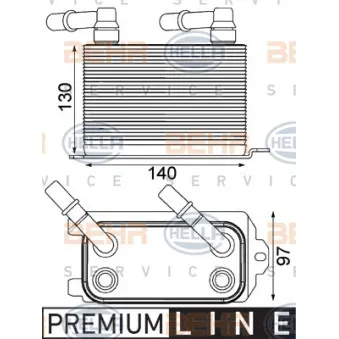 BEHR HELLA SERVICE 8MO 376 924-211 - Radiateur d'huile de boîte automatique