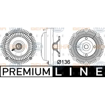 Embrayage, ventilateur de radiateur BEHR HELLA SERVICE [8MV 376 757-381]