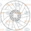 Roue du souffleur, refroidissementdu moteur BEHR HELLA SERVICE [8MV 376 906-591]