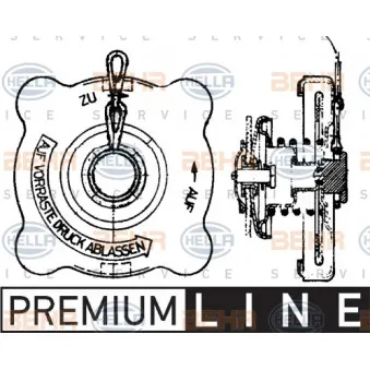 BEHR HELLA SERVICE 8MY 376 742-241 - Bouchon de radiateur