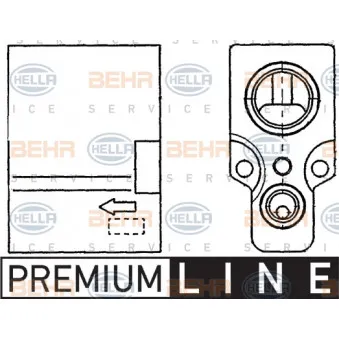 BEHR HELLA SERVICE 8UW 351 234-241 - Détendeur, climatisation