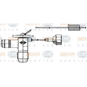 BEHR HELLA SERVICE 8UW 351 235-001 - Détendeur, climatisation