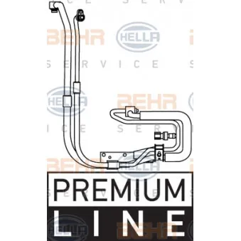 BEHR HELLA SERVICE 9GS 351 337-651 - Conduite à haute/basse pression, climatisation