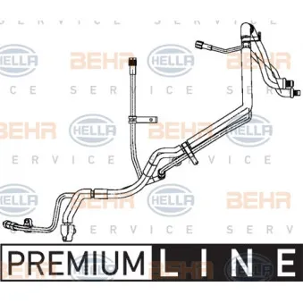 BEHR HELLA SERVICE 9GS 351 338-741 - Conduite à haute/basse pression, climatisation