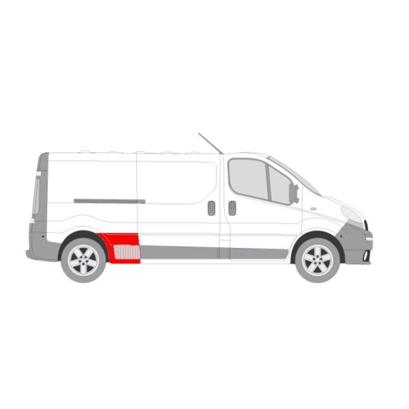 Doublure d'aile arrière droit BLIC 6504-03-6061582P - Visuel 1