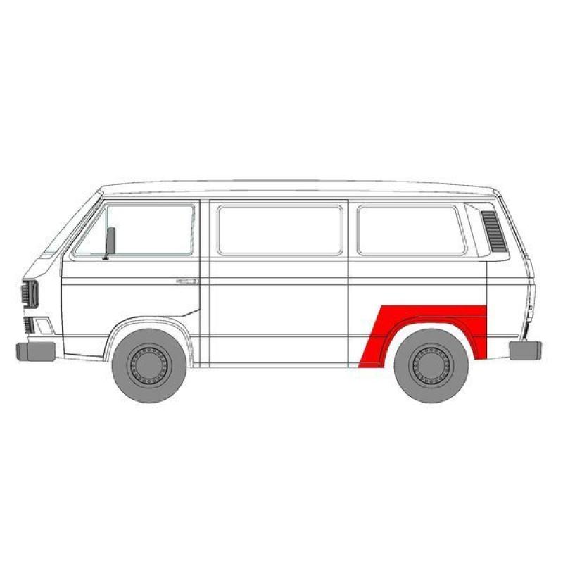 Doublure d'aile arrière gauche BLIC 6504-03-9557591P - Visuel 1
