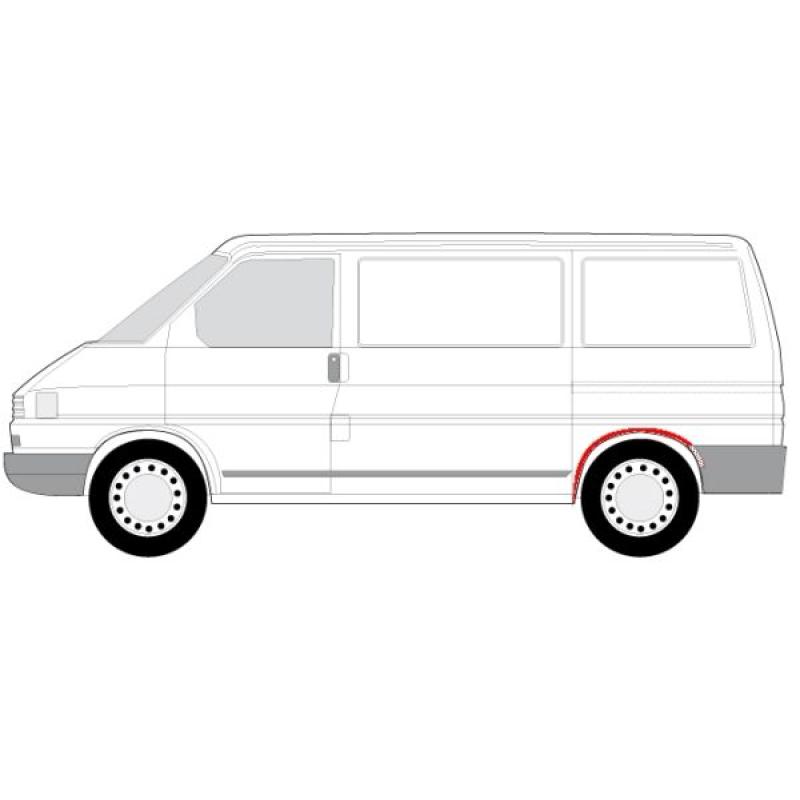 Doublure d'aile arrière gauche BLIC 6504-03-9558551P - Visuel 1