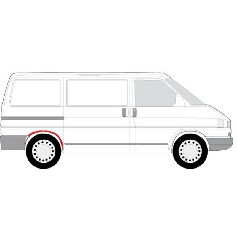 Doublure d'aile arrière droit BLIC 6504-03-9558552P - Visuel 1