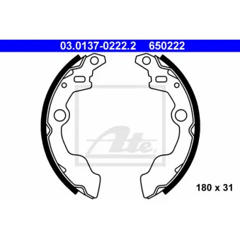 Jeu de mâchoires de frein ATE OEM 725178481