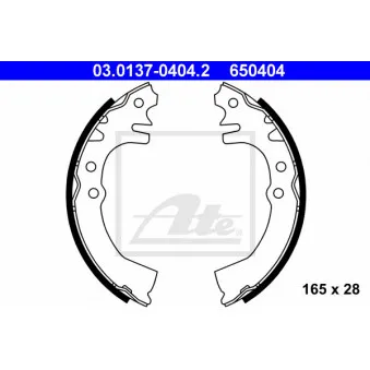ATE 03.0137-0404.2 - Jeu de mâchoires de frein
