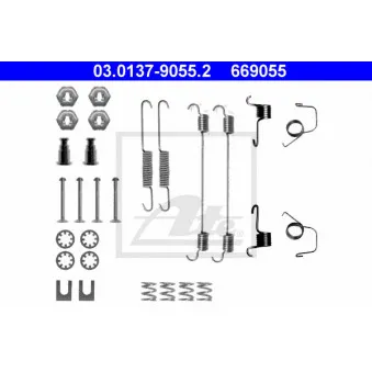 Kit d'accessoires, mâchoire de frein METZGER 105-0650