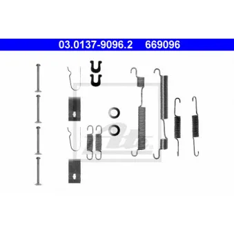 Kit d'accessoires, mâchoire de frein METZGER 105-0653