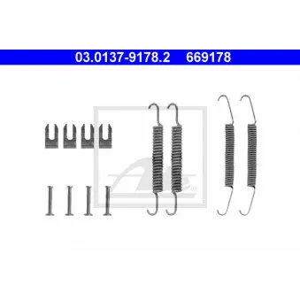 ATE 03.0137-9178.2 - Kit d'accessoires, mâchoire de frein