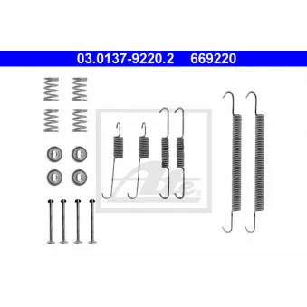 Kit d'accessoires, mâchoire de frein METZGER 105-0757