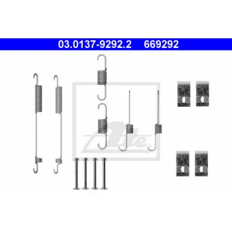 ATE 03.0137-9292.2 - Kit d'accessoires, mâchoire de frein