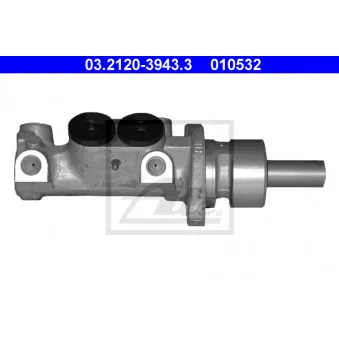 Maître-cylindre de frein ATE 03.2120-3943.3 pour VOLKSWAGEN GOLF 1.9 TDI - 110cv