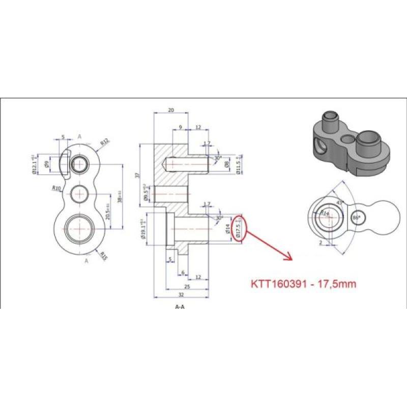 Conduite à haute pression, climatisation THERMOTEC KTT160391 - Visuel 1