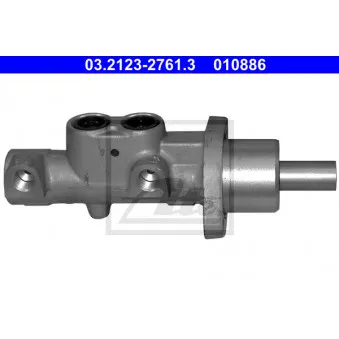 Maître-cylindre de frein ATE 03.2123-2761.3 pour CITROEN XSARA 1.9 D - 69cv