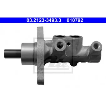 Maître-cylindre de frein ATE 03.2123-3493.3 pour RENAULT CLIO 1.5 dCi - 86cv