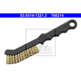 Brosse métallique, nettoyage de l'étrier de frein ATE 03.9314-1321.3