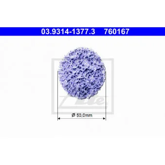 Disque de nettoyage, kit de nettoyage-moyeu ATE 03.9314-1377.3