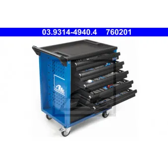 Servante d'atelier ATE 03.9314-4940.4