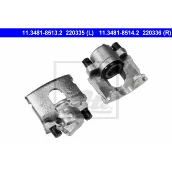 Étrier de frein ATE 11.3481-8513.2 pour FORD FIESTA 1.8 D - 60cv