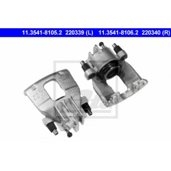 Étrier de frein ATE 11.3541-8105.2 pour FORD FOCUS 1.8 Turbo DI / TDDi - 75cv