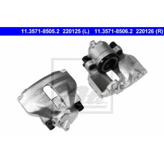 Étrier de frein ATE 11.3571-8506.2 pour AUDI A6 2.3 - 133cv