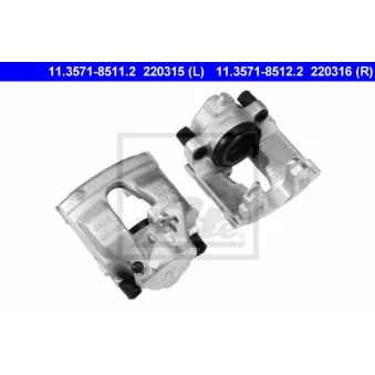 Étrier de frein ATE 11.3571-8511.2 pour MERCEDES-BENZ CLASSE E E 220 CDI - 125cv