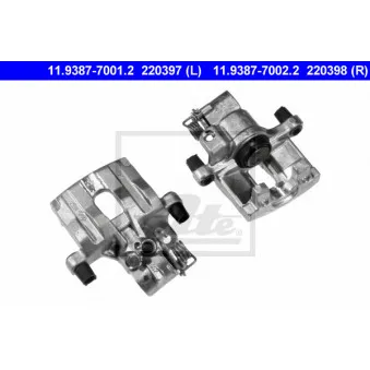 Étrier de frein ATE 11.9387-7001.2 pour RENAULT LAGUNA 1.9 dCi - 125cv