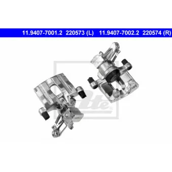 Étrier de frein ATE 11.9407-7001.2 pour OPEL VECTRA 3.2 V6 - 211cv