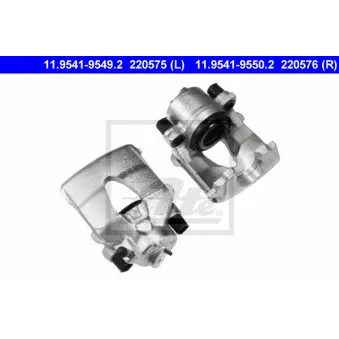 Étrier de frein ATE 11.9541-9549.2 pour VOLKSWAGEN GOLF 1.6 TDI - 105cv