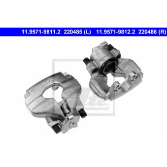 Étrier de frein ATE 11.9571-9812.2 pour VOLKSWAGEN TRANSPORTER - COMBI 1.9 TD - 68cv