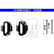 Kit d'accessoires, plaquette de frein à disque ATE [13.0460-0428.2]