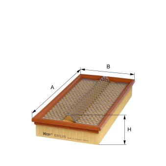 Filtre à air HENGST FILTER OEM 6020940604