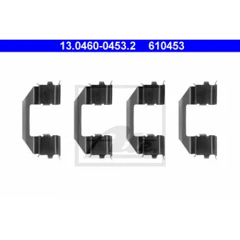 Kit d'accessoires, plaquette de frein à disque ATE 13.0460-0453.2