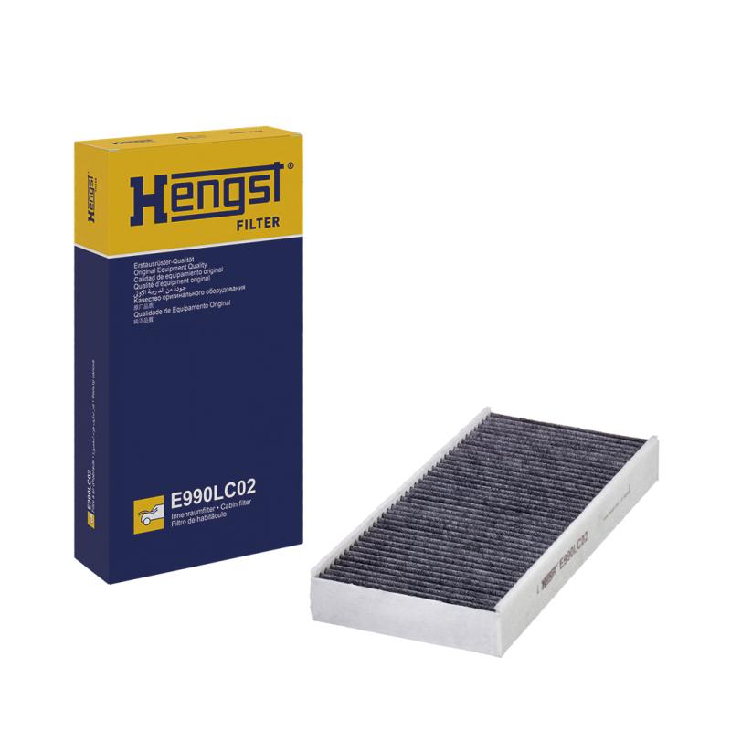 Filtre, air de l'habitacle HENGST FILTER E990LC02 - Visuel 1