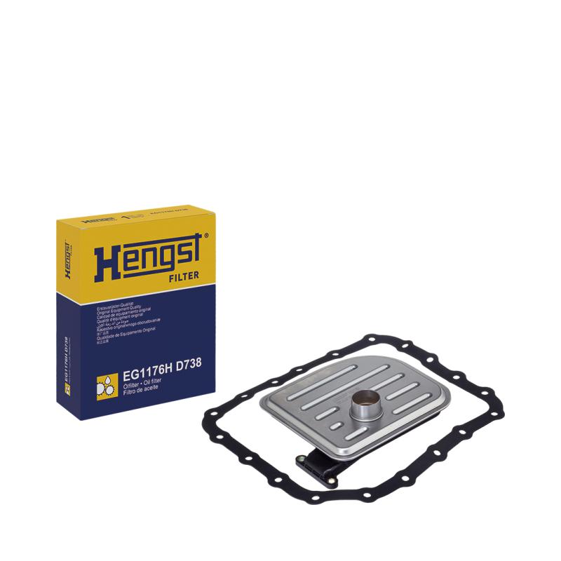 Kit de filtre hydraulique, boîte automatique HENGST FILTER EG1176H D738 - Visuel 1