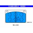 ATE 13.0460-2953.2 - Jeu de 4 plaquettes de frein avant