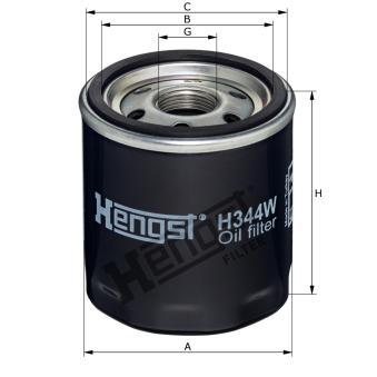 Filtre à huile HENGST FILTER OEM 650237