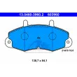 ATE 13.0460-3960.2 - Jeu de 4 plaquettes de frein avant