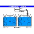 ATE 13.0460-4019.2 - Jeu de 4 plaquettes de frein avant