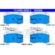 ATE 13.0460-4958.2 - Jeu de 4 plaquettes de frein avant