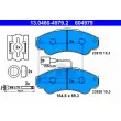 ATE 13.0460-4979.2 - Jeu de 4 plaquettes de frein avant