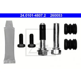 Kit d'accessoires, étrier de frein ATE 24.0101-4807.2 pour RENAULT CLIO Electric - 30cv